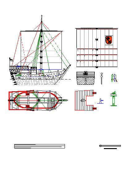 Bauplan der bremer Hansekogge